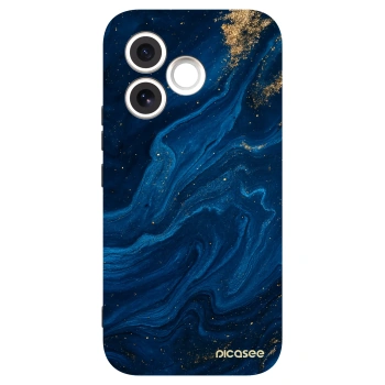 Picasee silikonowe czarne etui na Honor 600 Lite - Blue