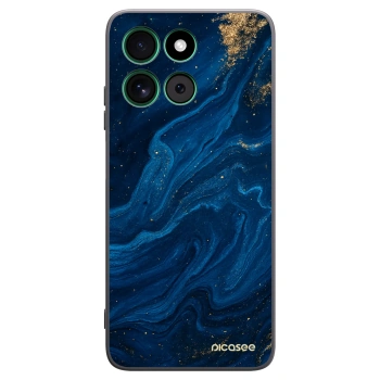 Picasee silikonowe czarne etui na Motorola Moto G57 Power - Blue