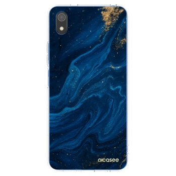 Picasee silikonowe przeźroczyste etui na Xiaomi Redmi 7A - Blue