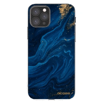 Picasee silikonowe przeźroczyste etui na Apple iPhone 11 Pro - Blue