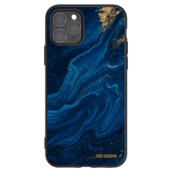Picasee silikonowe czarne etui na Apple iPhone 11 Pro - Blue