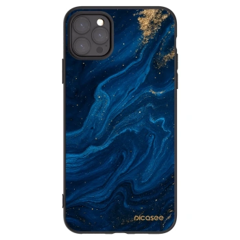 Picasee silikonowe czarne etui na Apple iPhone 11 Pro Max - Blue