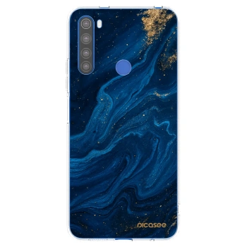 Picasee silikonowe przeźroczyste etui na Xiaomi Redmi Note 8T - Blue