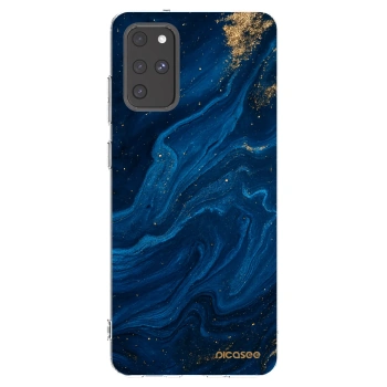 Picasee silikonowe przeźroczyste etui na Samsung Galaxy S20+ G985F - Blue
