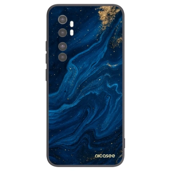 Picasee silikonowe czarne etui na Xiaomi Mi Note 10 Lite - Blue