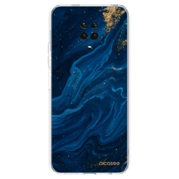 Picasee silikonowe przeźroczyste etui na Xiaomi Redmi Note 9S - Blue