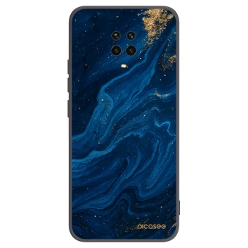 Picasee silikonowe czarne etui na Xiaomi Redmi Note 9S - Blue