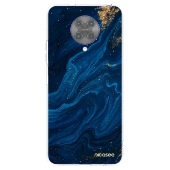 Picasee silikonowe przeźroczyste etui na Xiaomi Poco F2 Pro - Blue