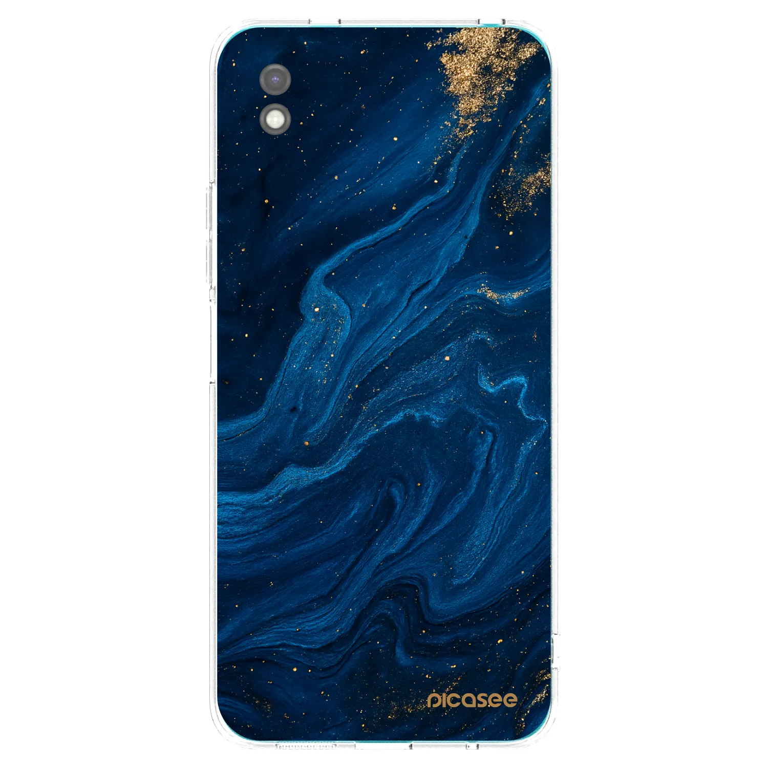 Picasee silikonowe czarne etui na Xiaomi Redmi 9A - Blue