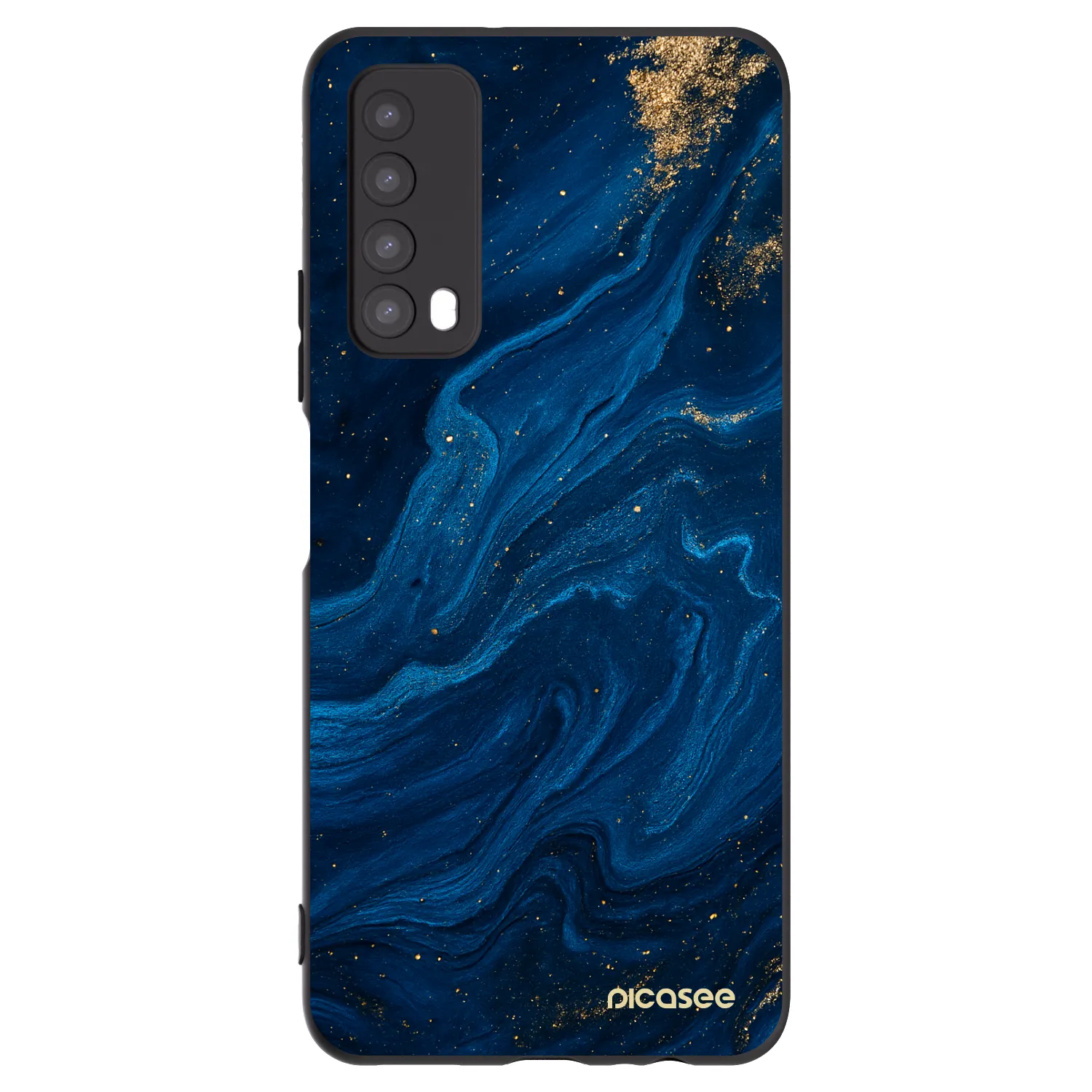 Picasee silikonowe czarne etui na Huawei P Smart 2021 - Blue
