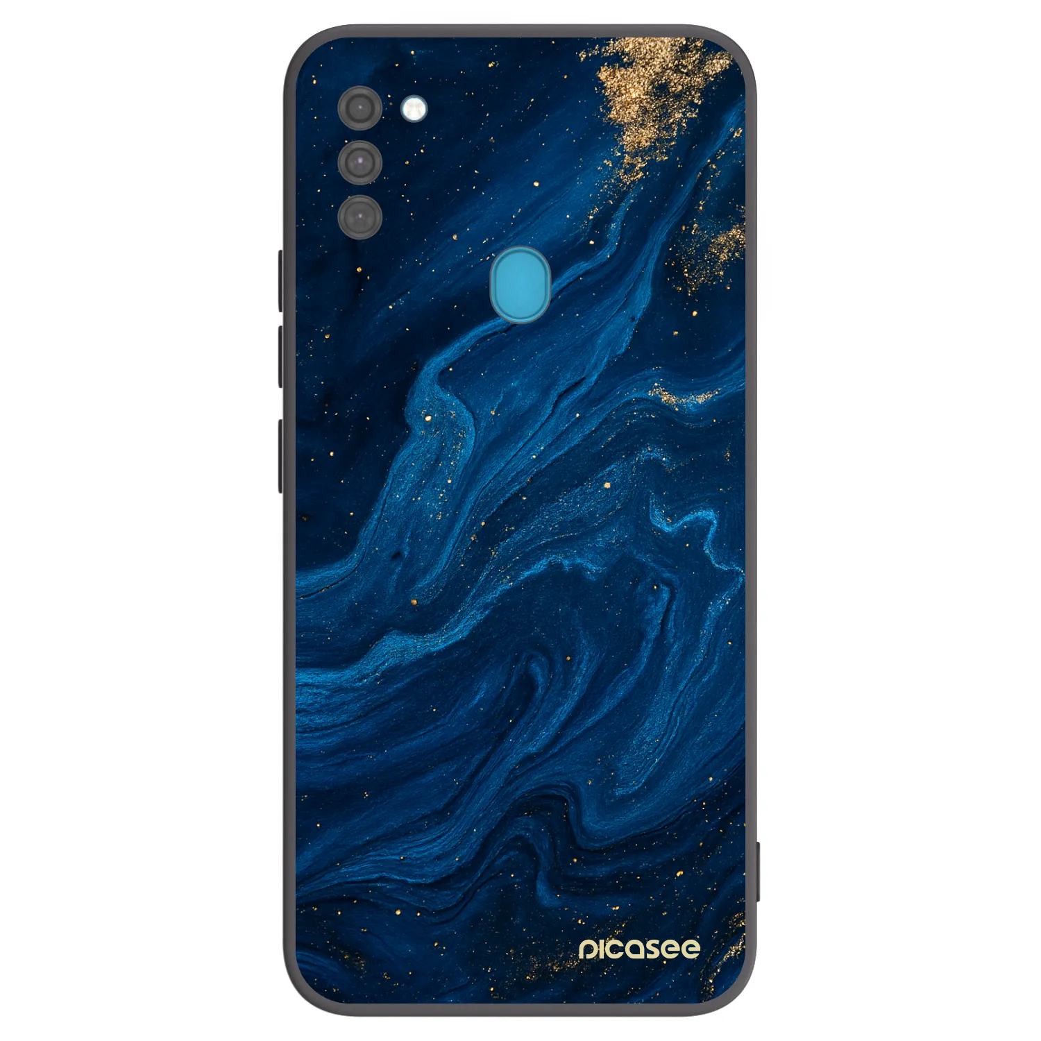 Picasee silikonowe czarne etui na Samsung Galaxy M11 - Blue