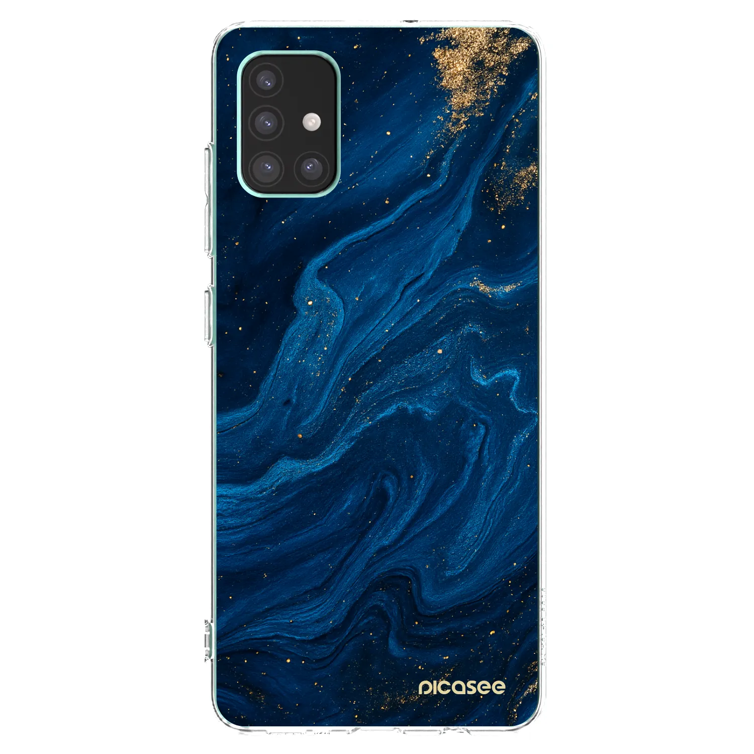 Picasee silikonowe przeźroczyste etui na Samsung Galaxy M51 M515F - Blue