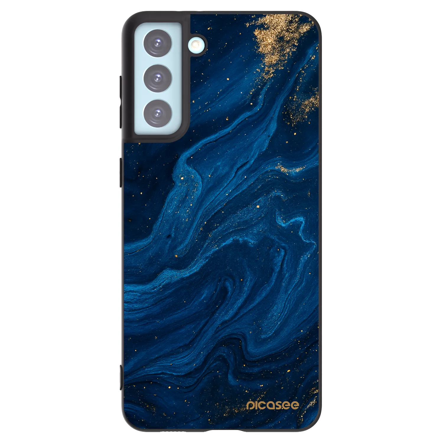 Picasee silikonowe czarne etui na Samsung Galaxy S21+ 5G G996F - Blue