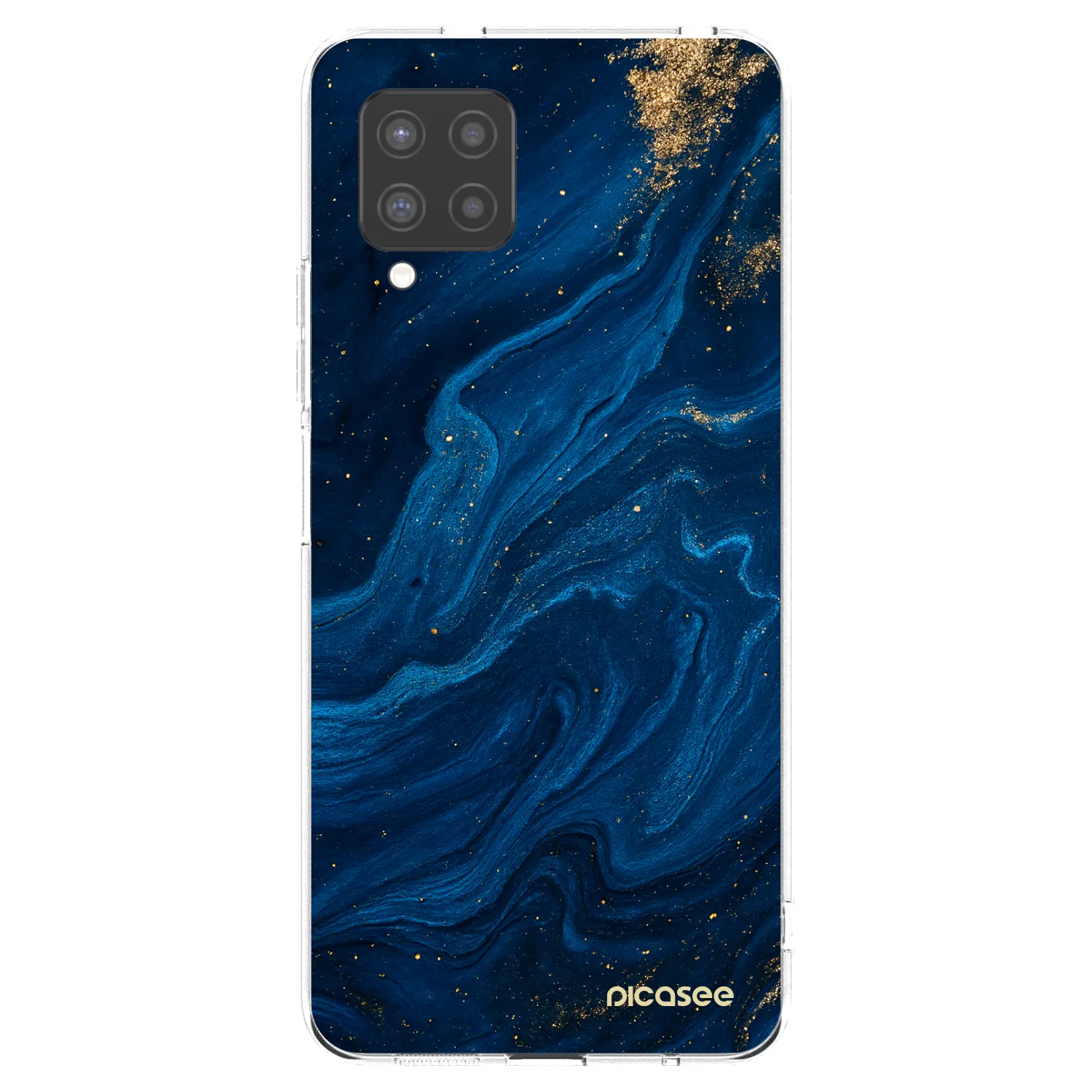 Picasee silikonowe przeźroczyste etui na Samsung Galaxy A42 A426B - Blue