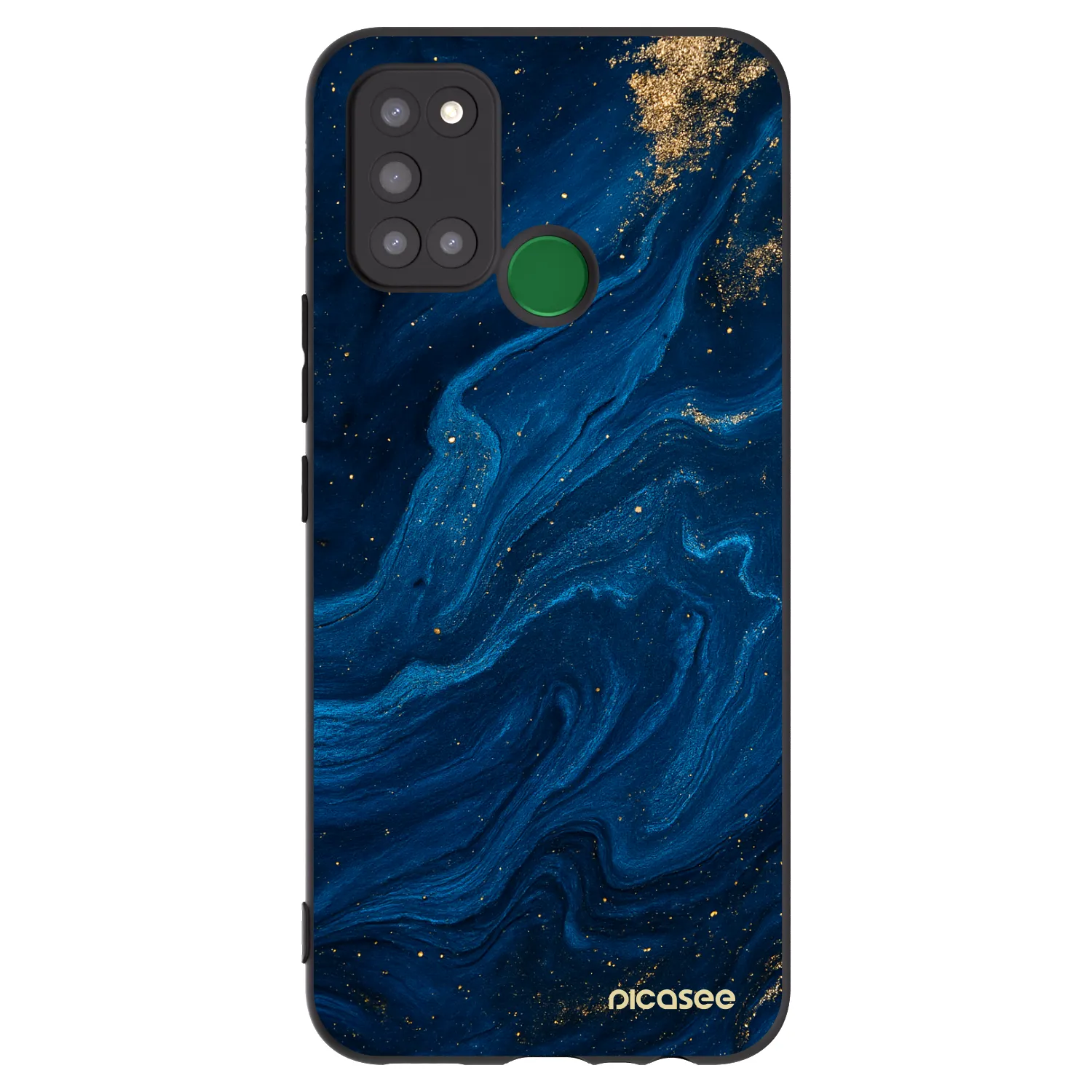 Picasee silikonowe czarne etui na Realme 7i - Blue