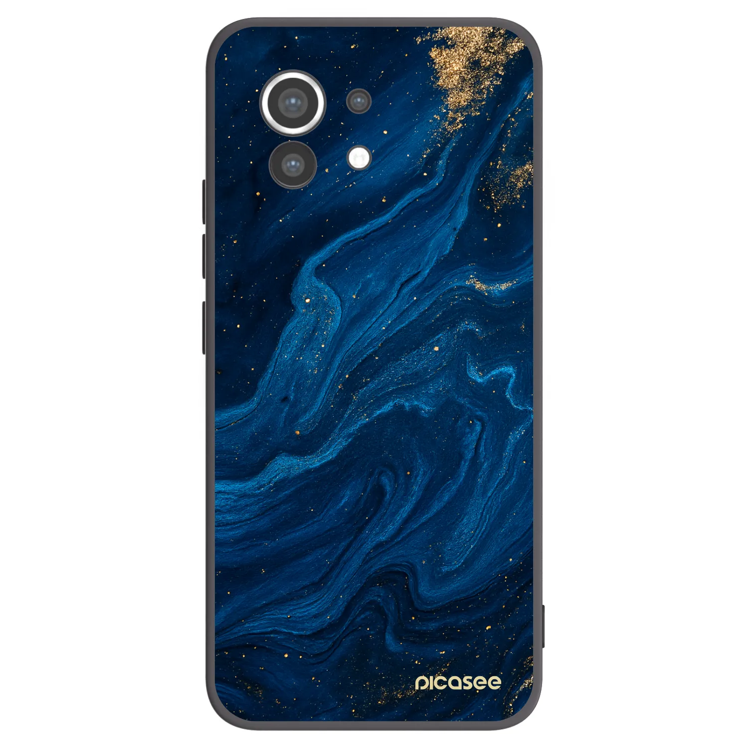 Picasee silikonowe czarne etui na Xiaomi Mi 11 - Blue