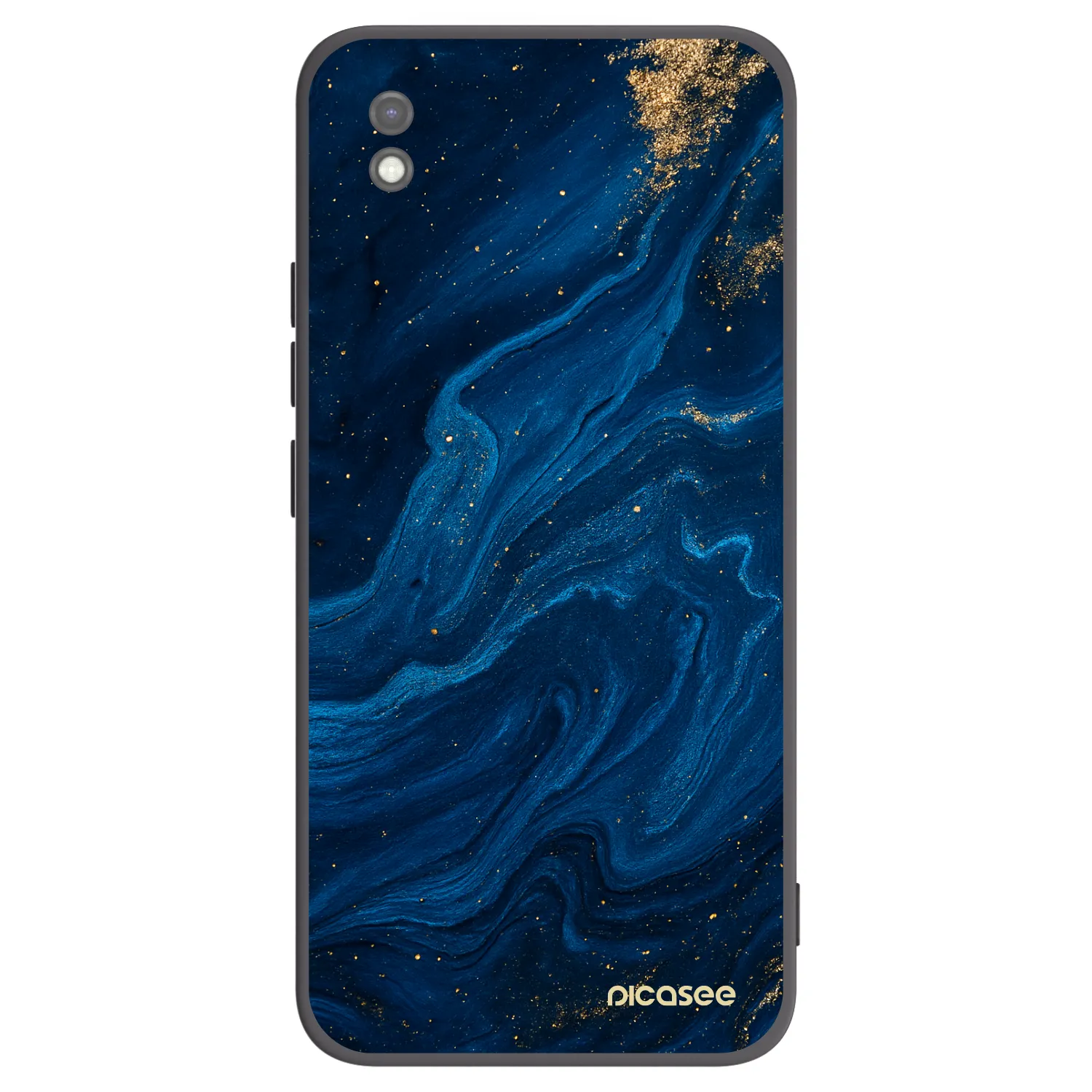 Picasee silikonowe czarne etui na Xiaomi Redmi 9AT - Blue