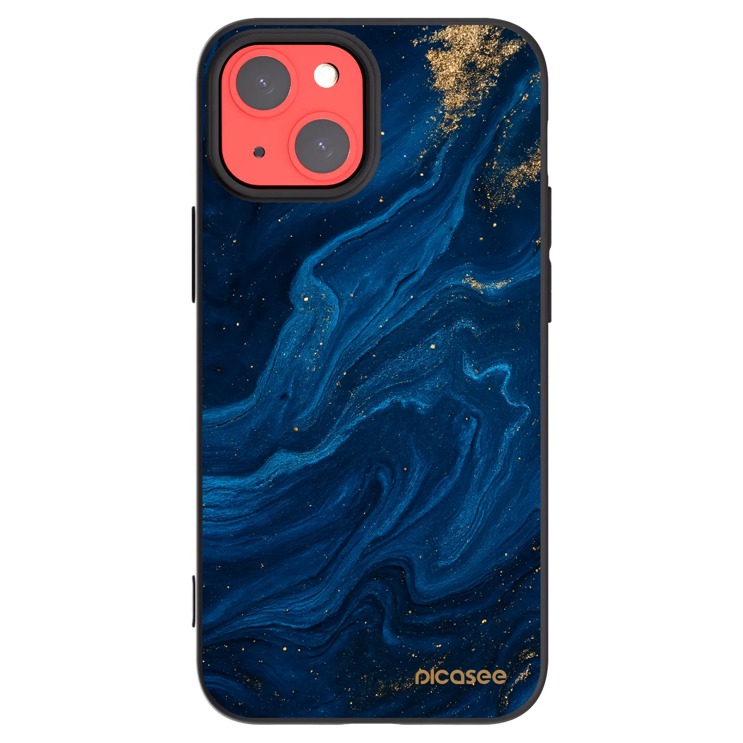 Picasee silikonowe czarne etui na Apple iPhone 13 mini - Blue