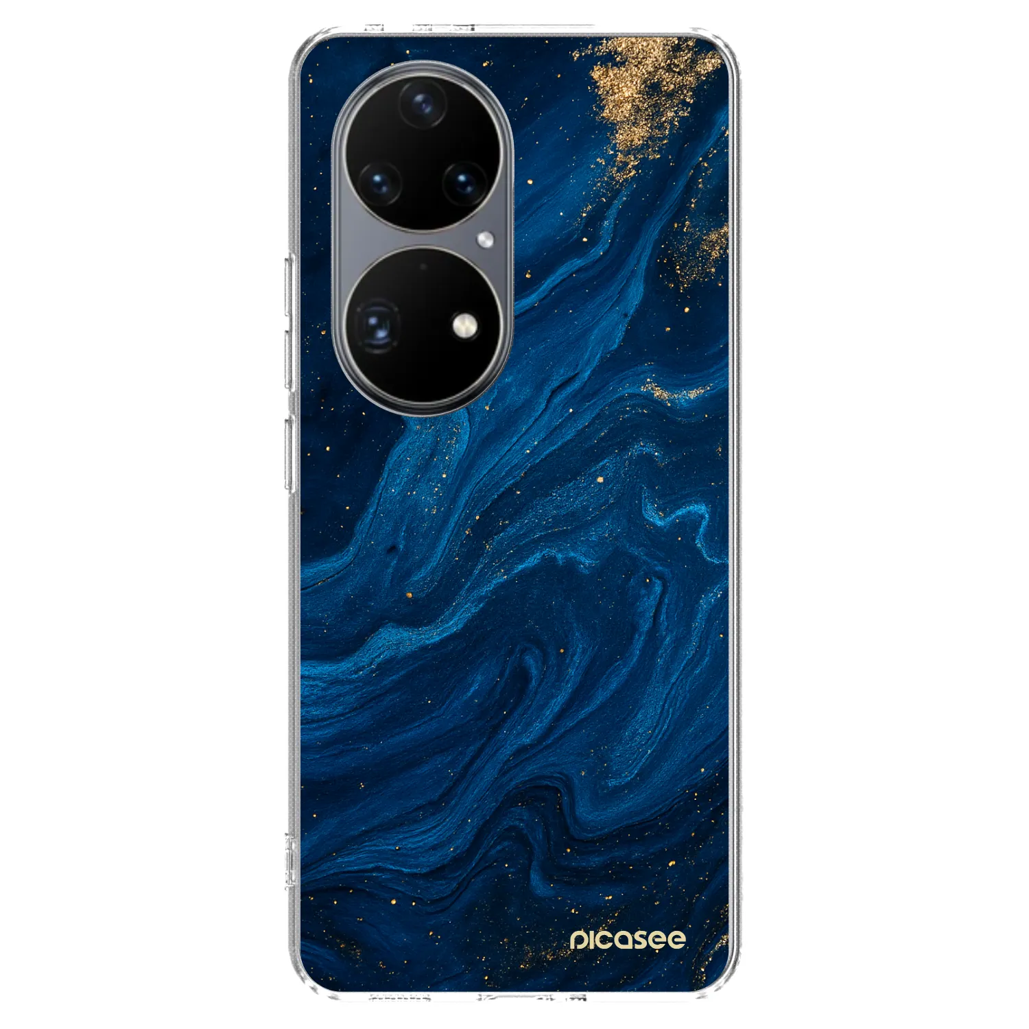 Picasee silikonowe przeźroczyste etui na Huawei P50 - Blue