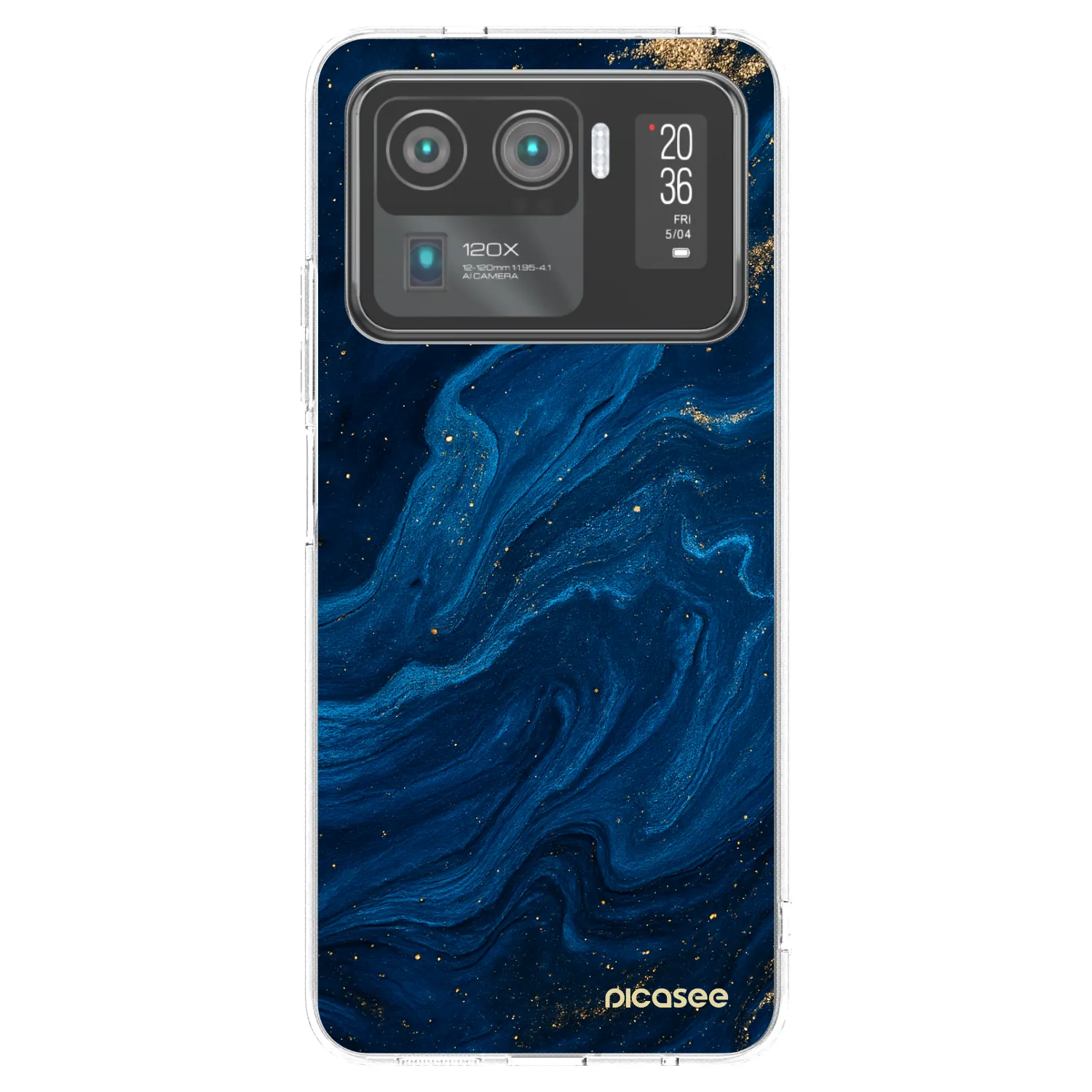 Picasee silikonowe przeźroczyste etui na Xiaomi Mi 11 Ultra - Blue