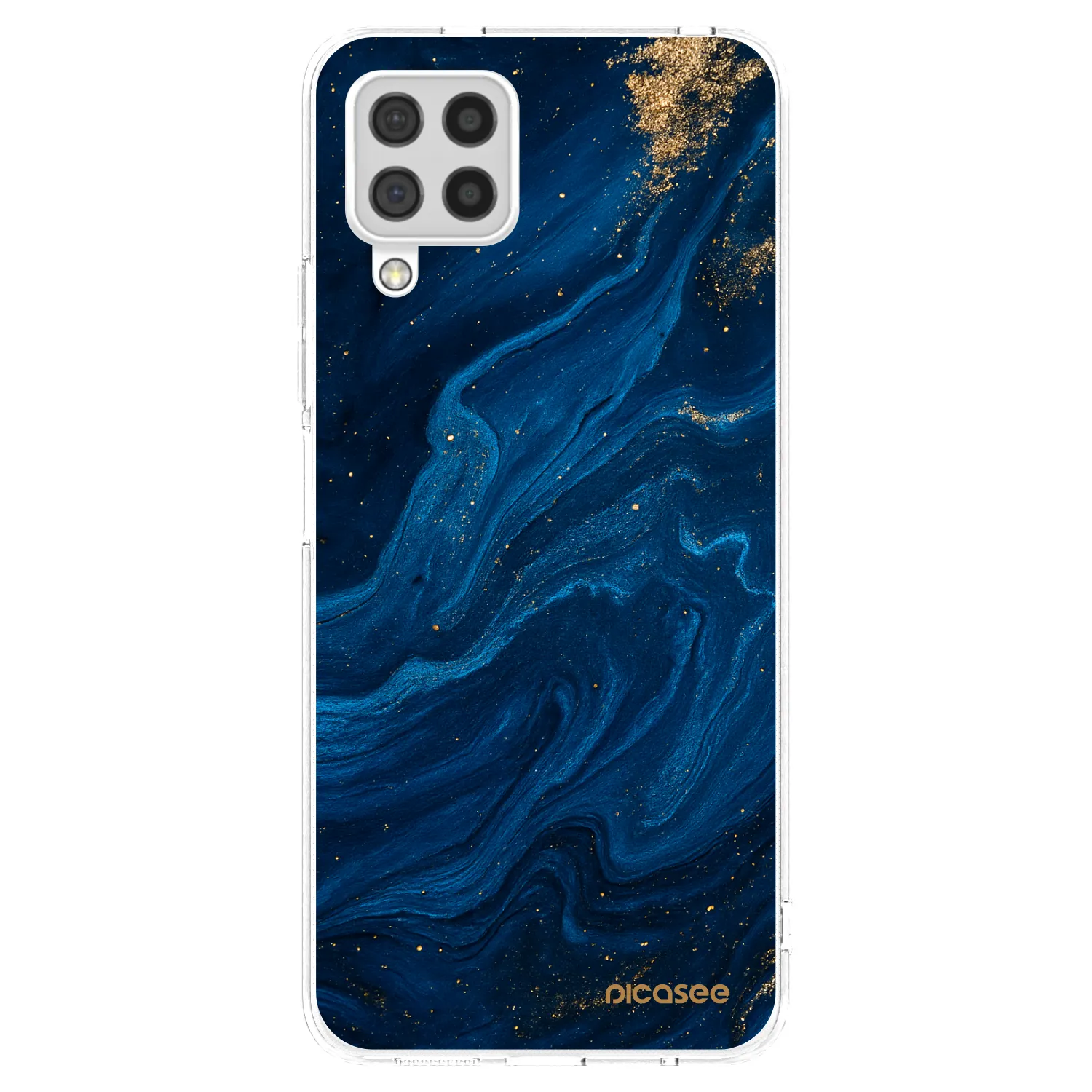 Picasee silikonowe przeźroczyste etui na Samsung Galaxy A22 A225F 4G - Blue