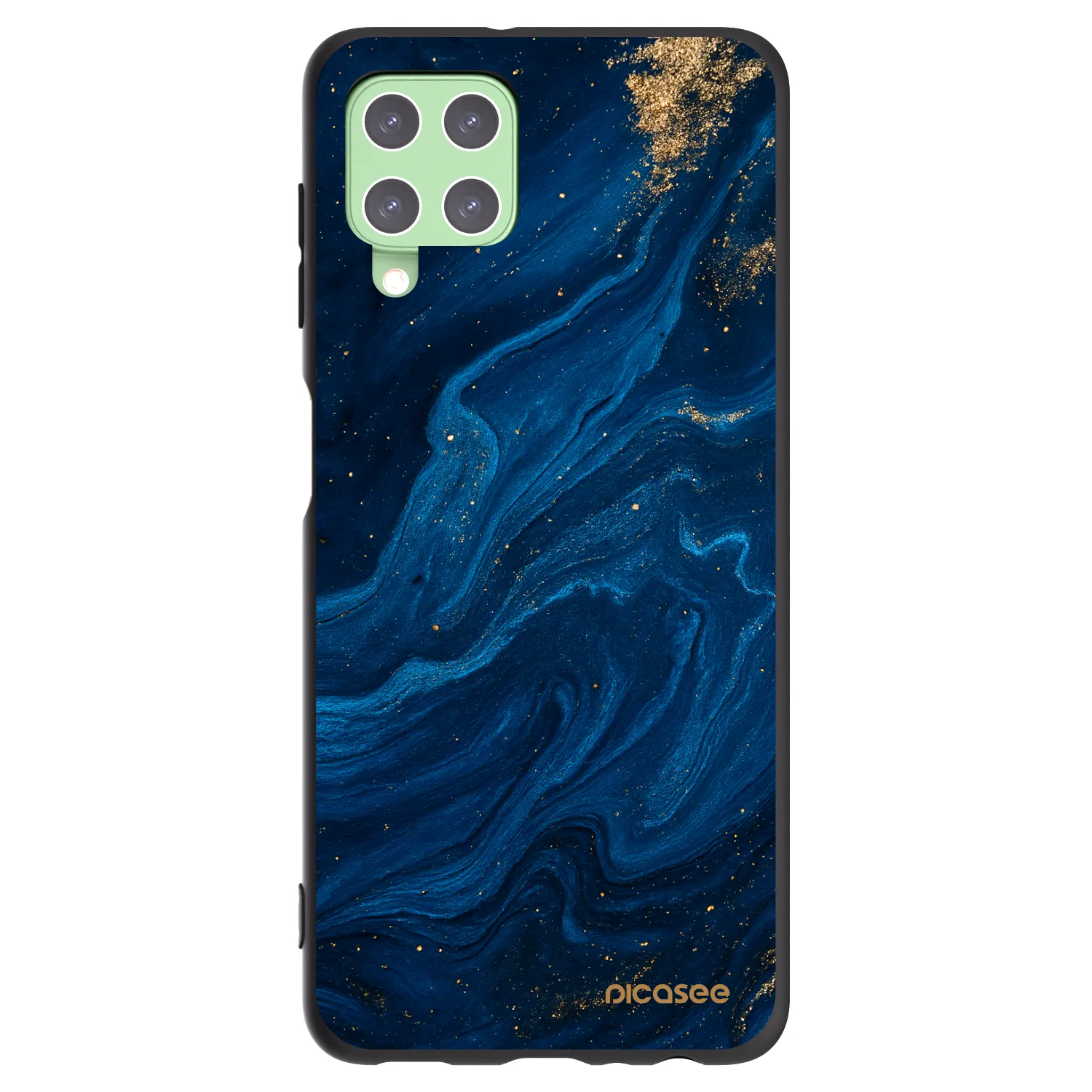 Picasee silikonowe czarne etui na Samsung Galaxy A22 A225F 4G - Blue