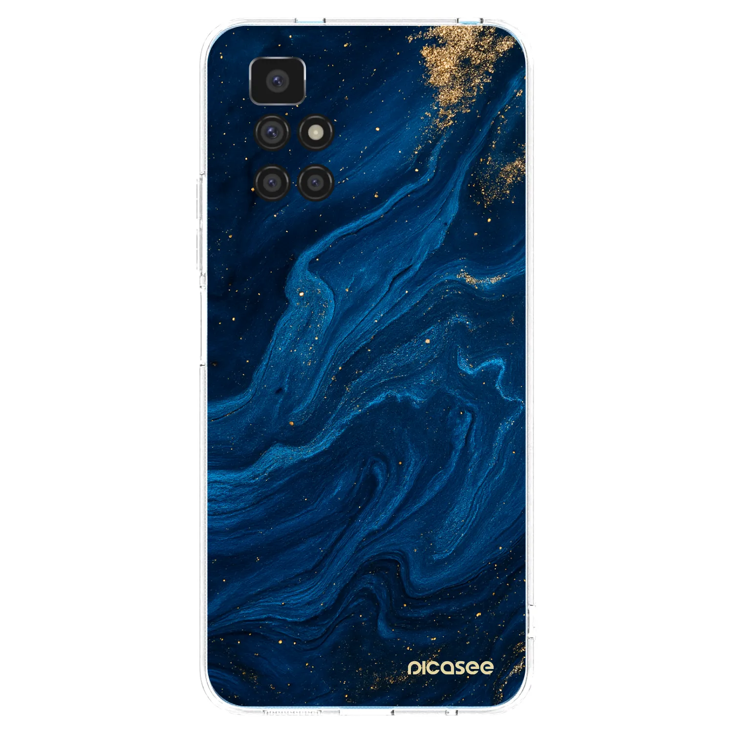 Picasee silikonowe przeźroczyste etui na Xiaomi Redmi 10 - Blue