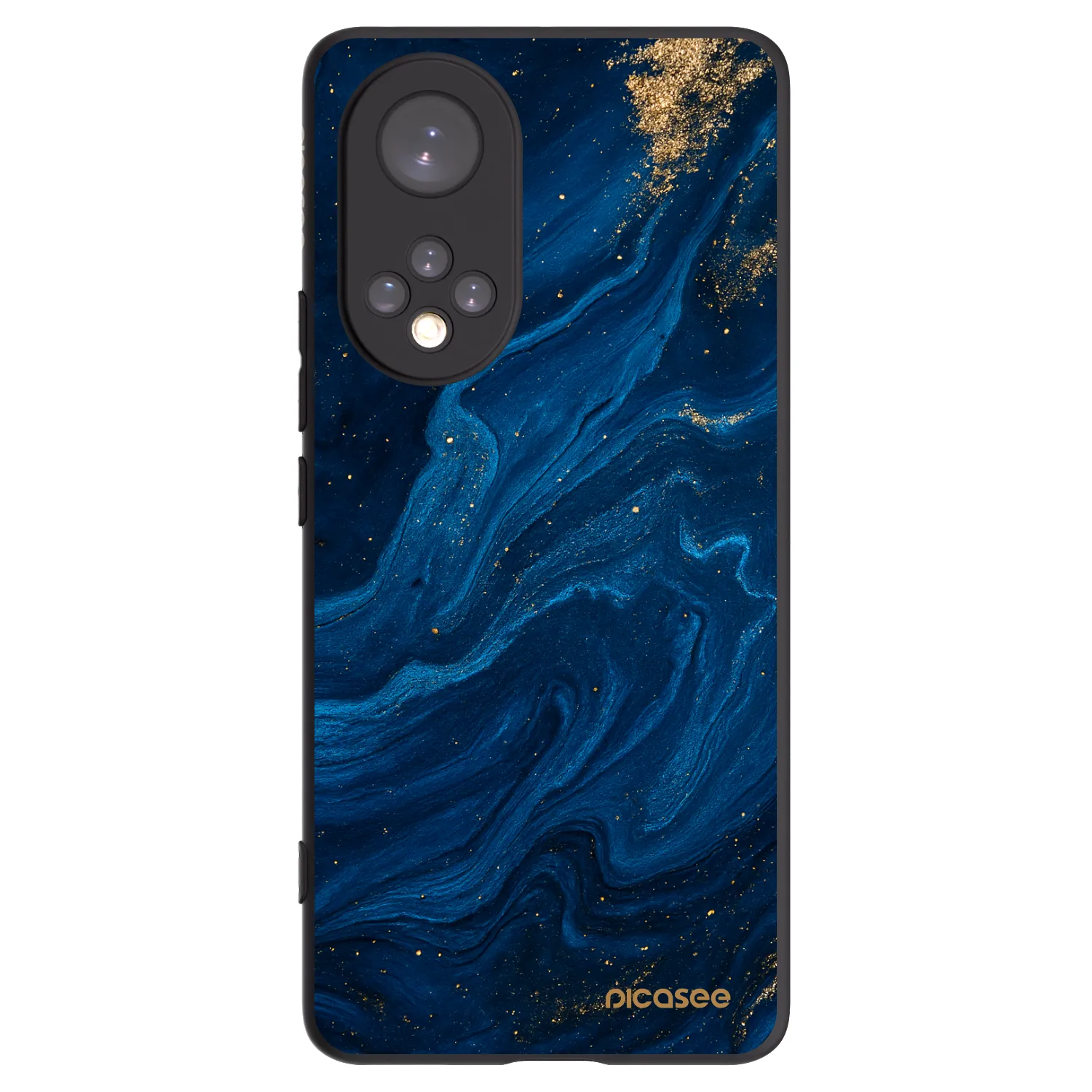 Picasee silikonowe czarne etui na Huawei Nova 9 - Blue