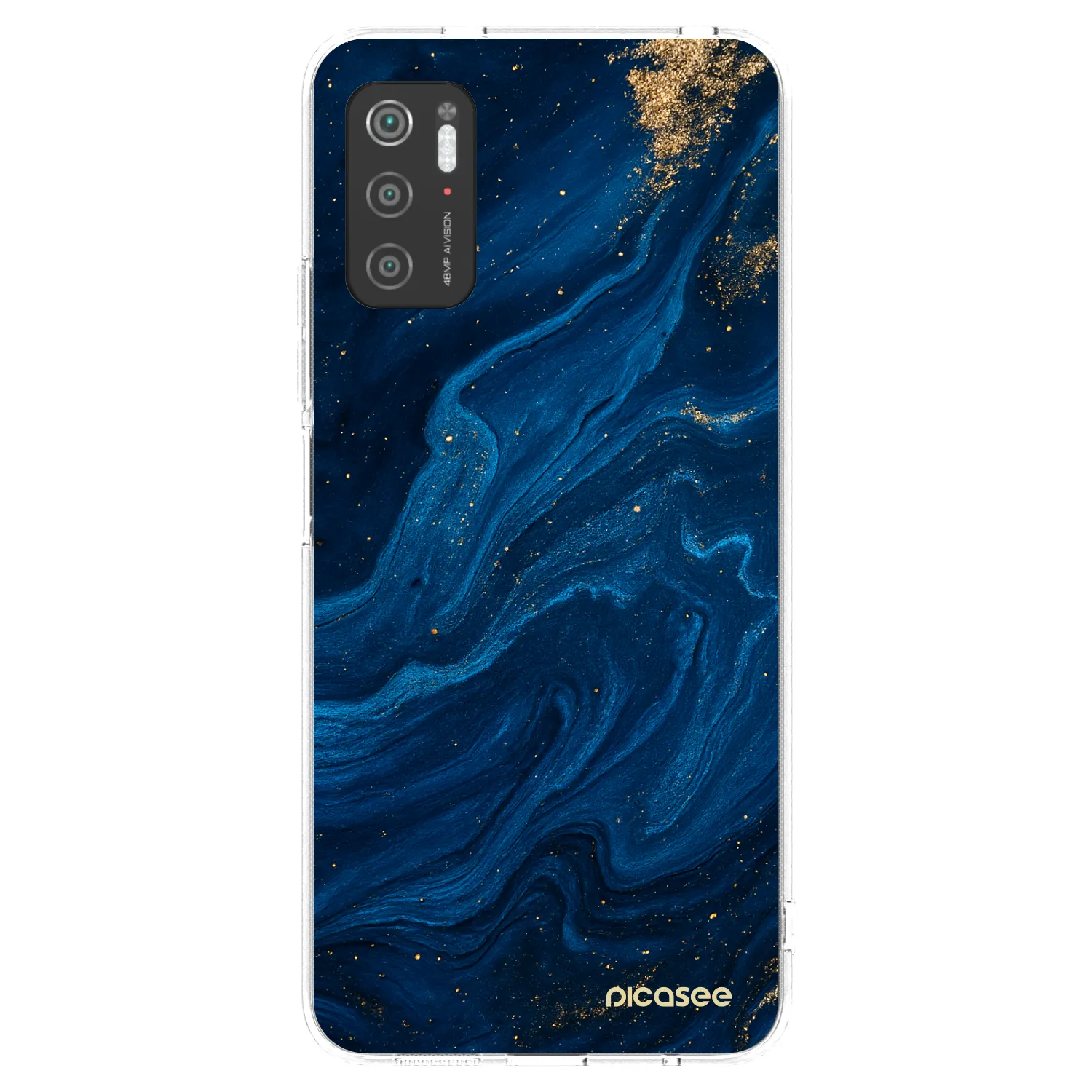 Picasee silikonowe przeźroczyste etui na Xiaomi Poco M3 Pro 5G - Blue