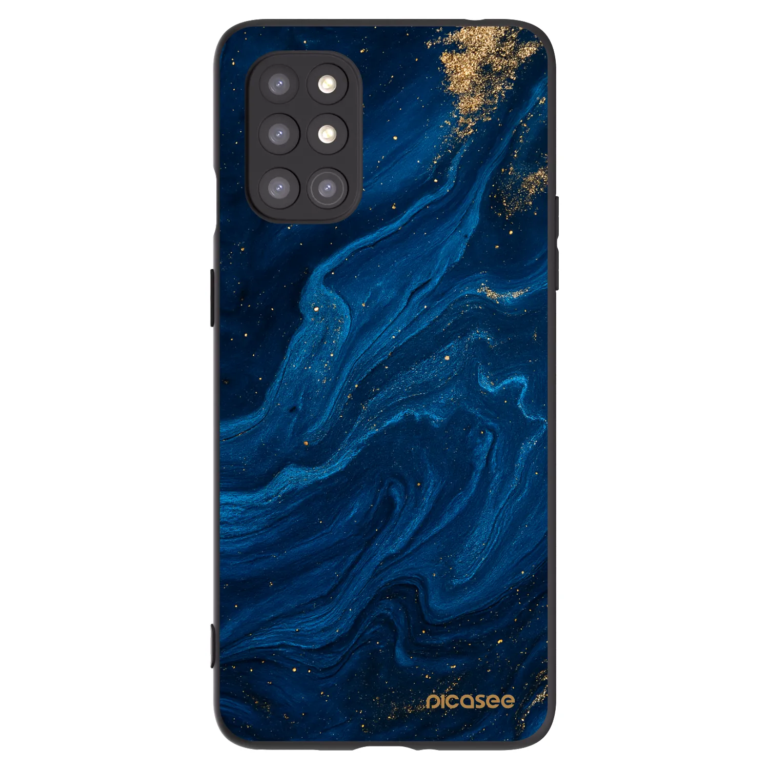 Picasee silikonowe czarne etui na OnePlus 8T - Blue