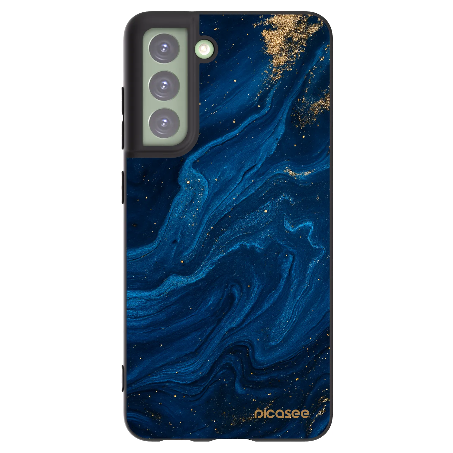 Picasee silikonowe czarne etui na Samsung Galaxy S21 FE 5G - Blue