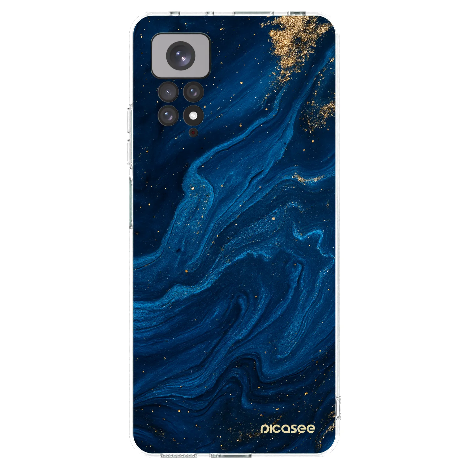 Picasee silikonowe przeźroczyste etui na Xiaomi Redmi Note 11S 4G - Blue
