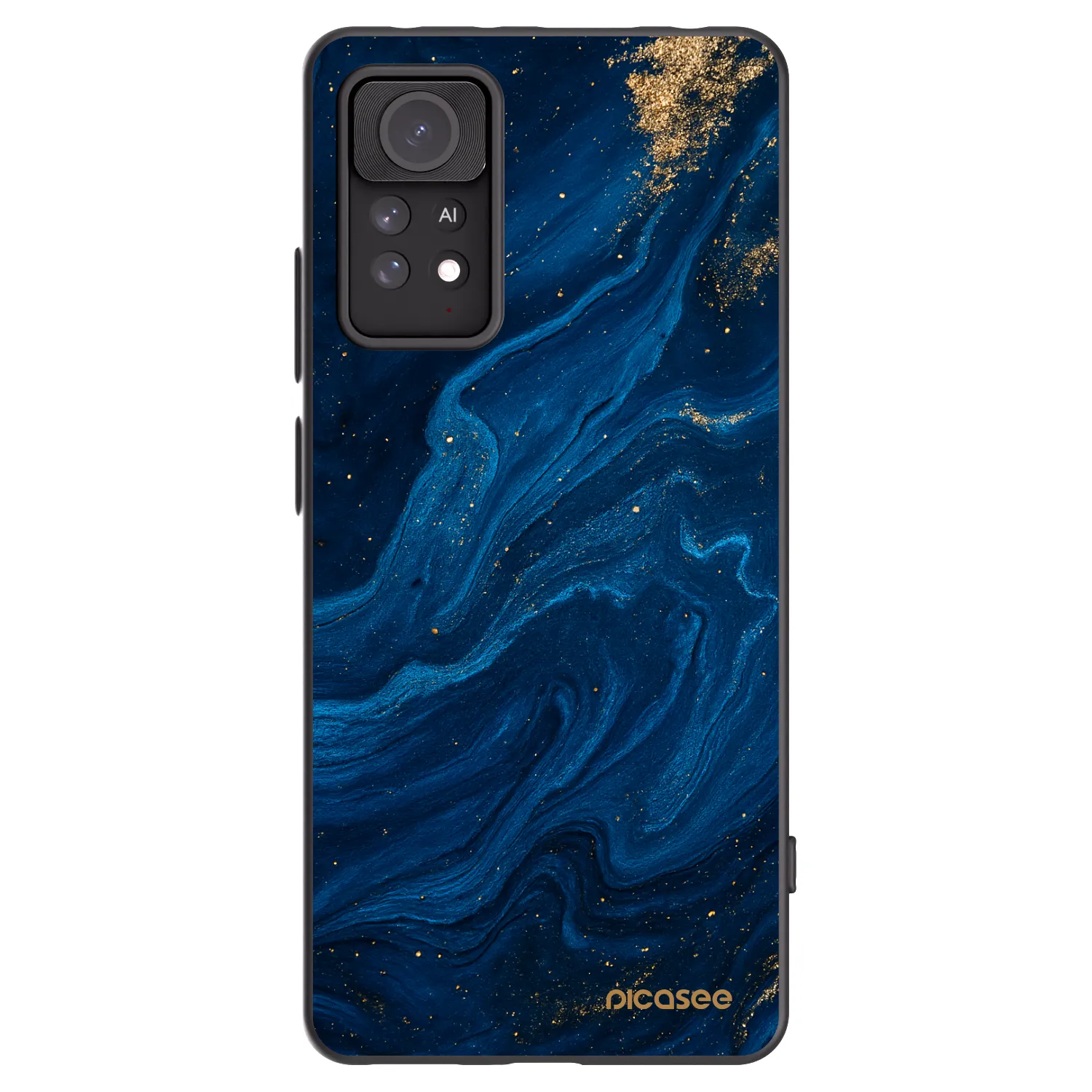Picasee silikonowe czarne etui na Xiaomi Redmi Note 11 Pro 5G - Blue