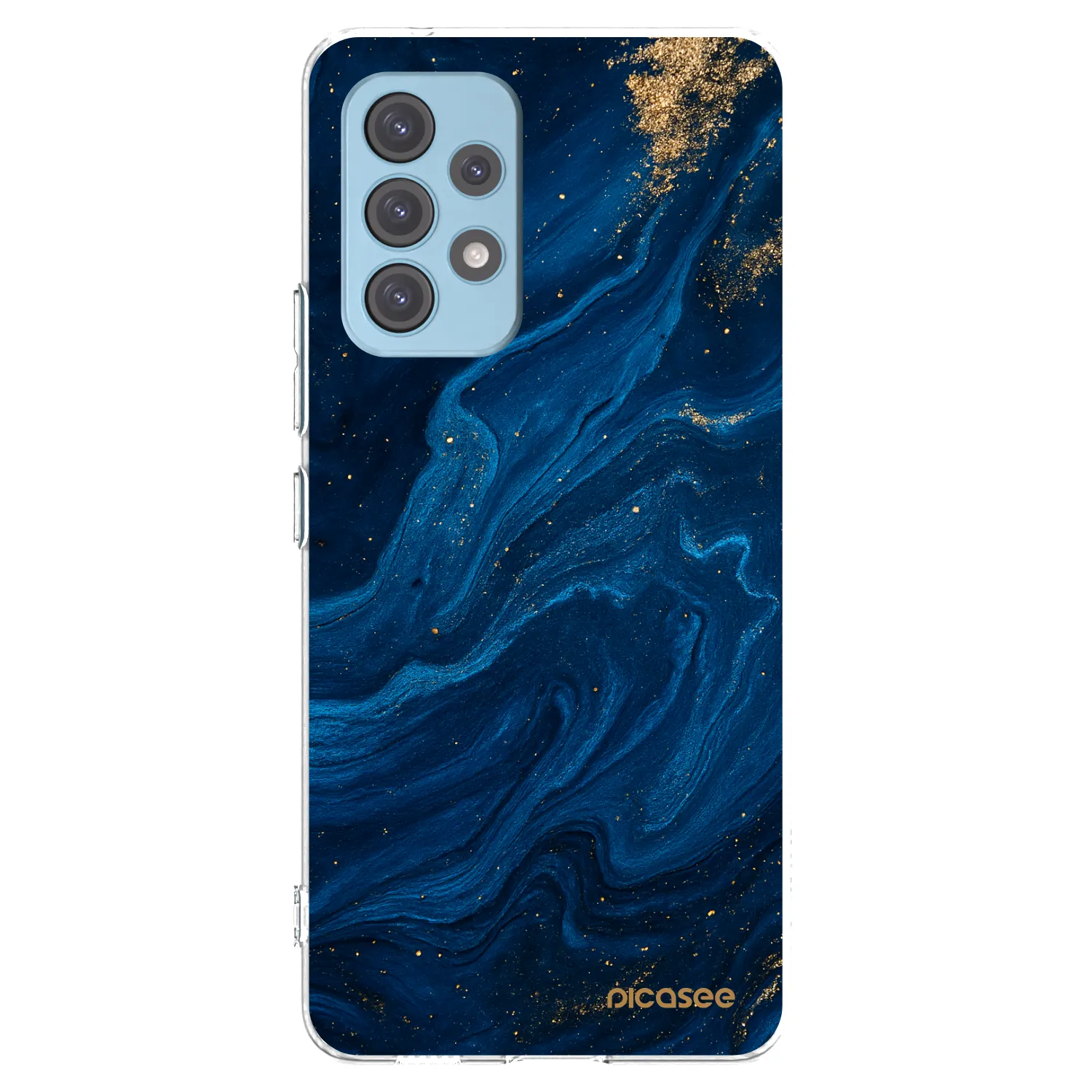 Picasee silikonowe przeźroczyste etui na Samsung Galaxy A53 5G A536 - Blue