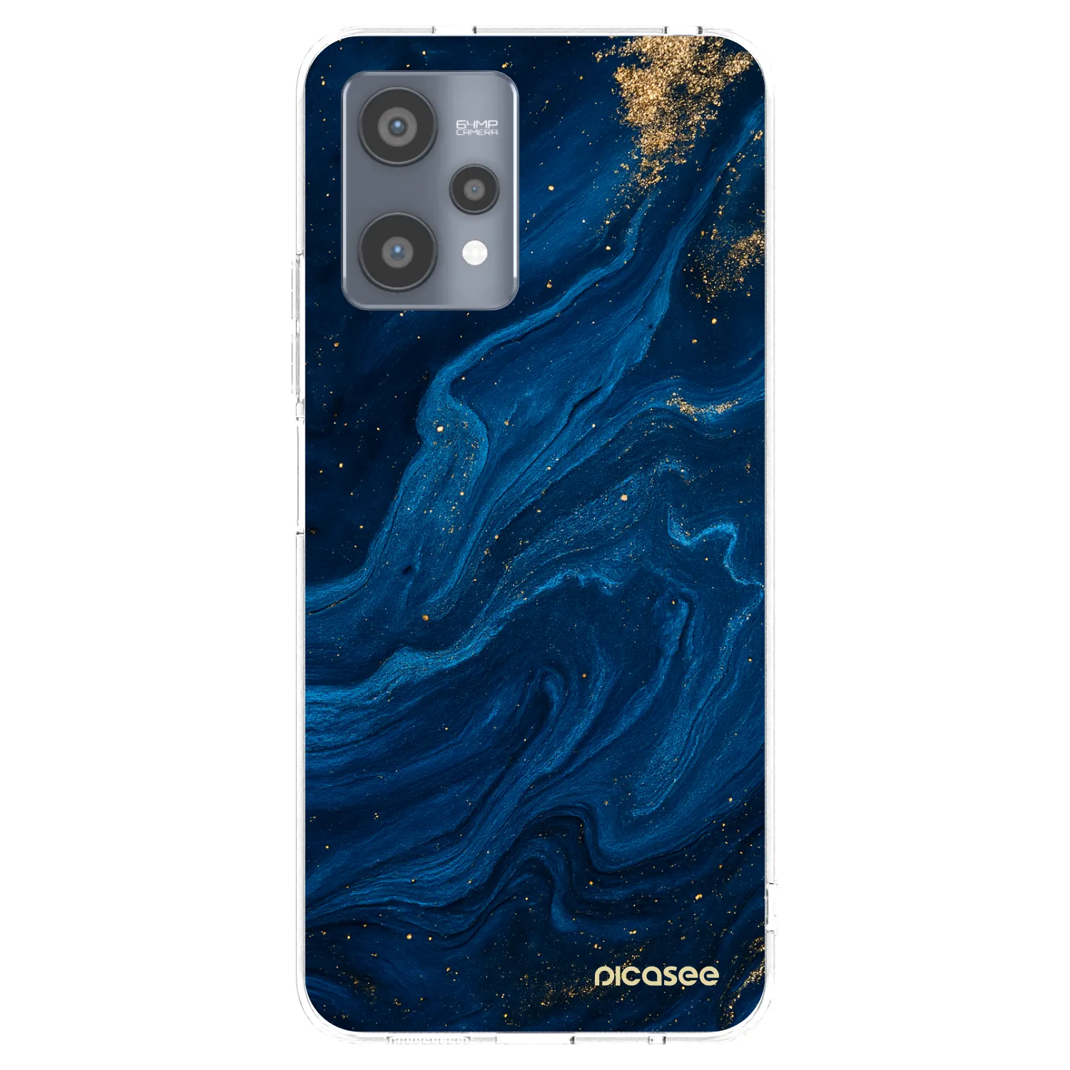 Picasee silikonowe przeźroczyste etui na Realme 9 Pro 5G - Blue
