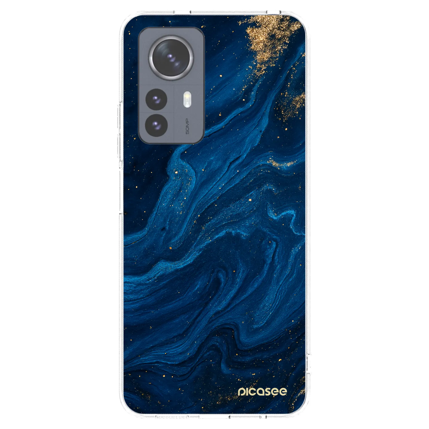 Picasee silikonowe przeźroczyste etui na Xiaomi 12 Pro - Blue