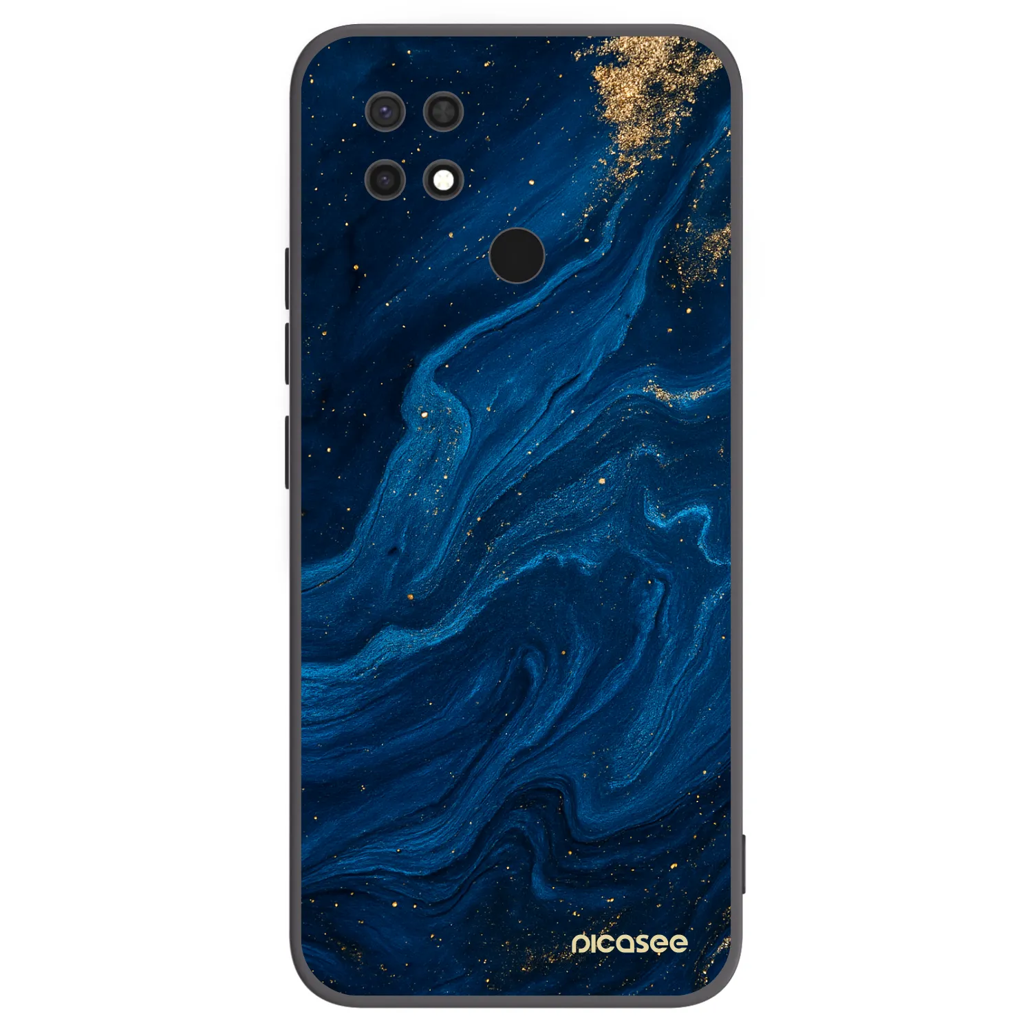 Picasee silikonowe czarne etui na Xiaomi Redmi 10C - Blue
