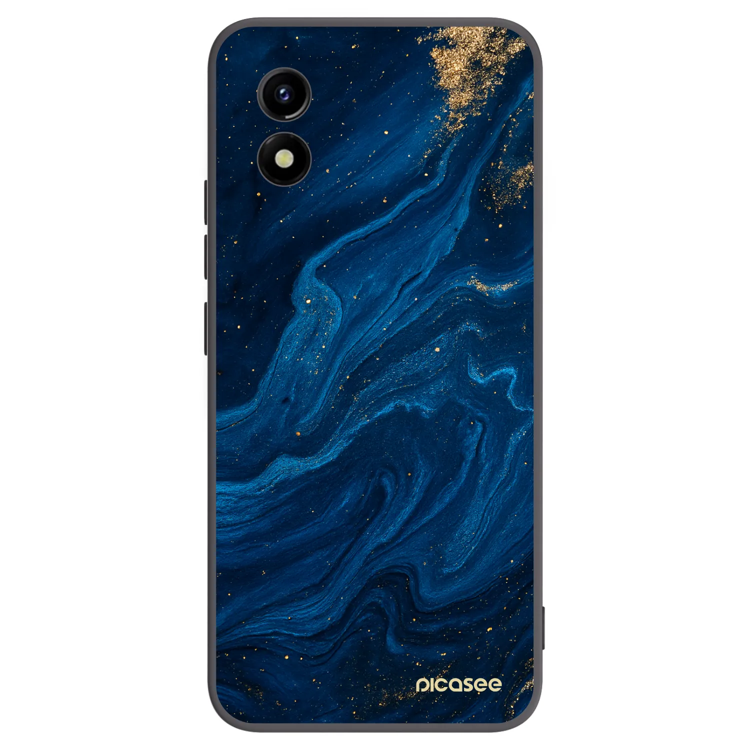 Picasee silikonowe czarne etui na Vivo Y01 - Blue