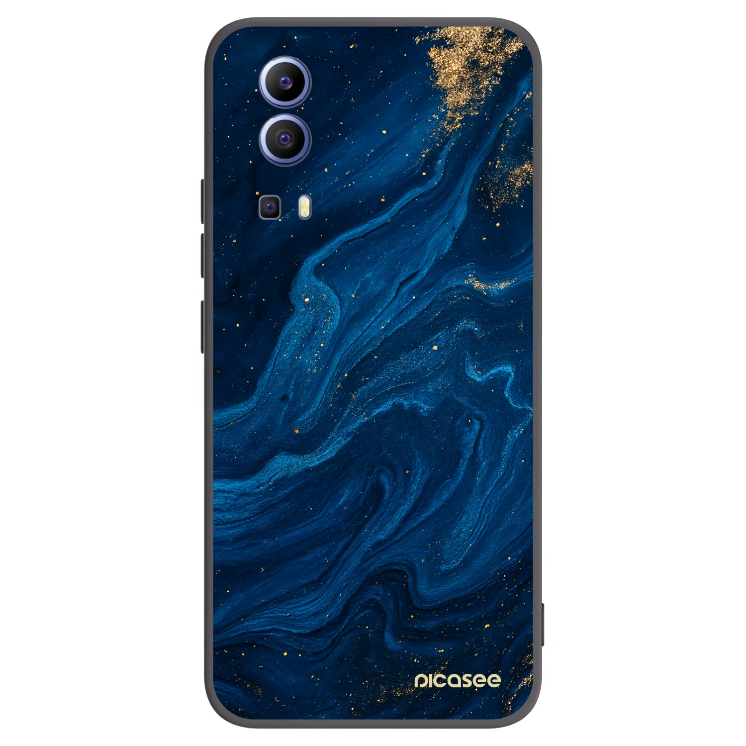 Picasee silikonowe czarne etui na Vivo Y52 5G - Blue