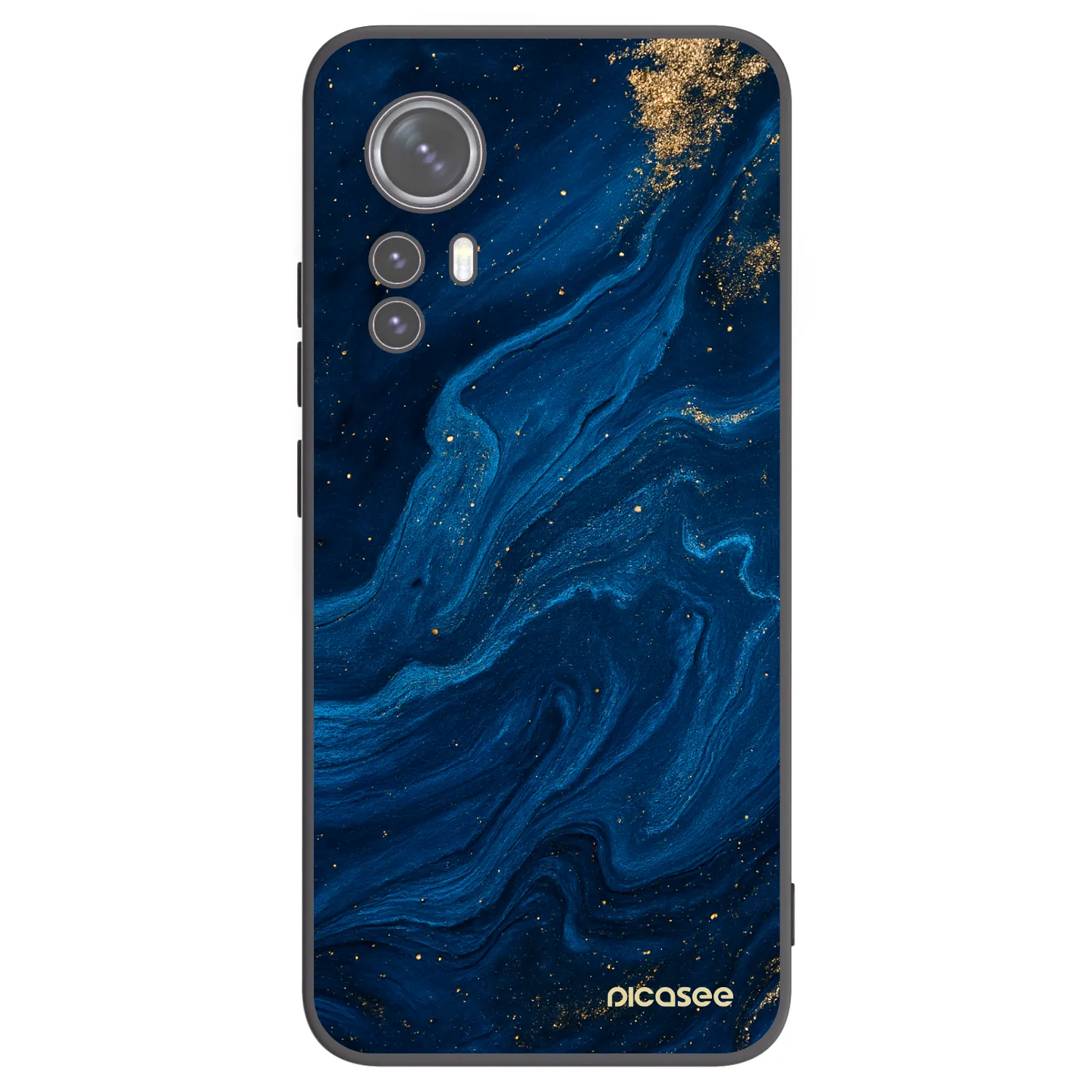 Picasee silikonowe czarne etui na Xiaomi 12X - Blue