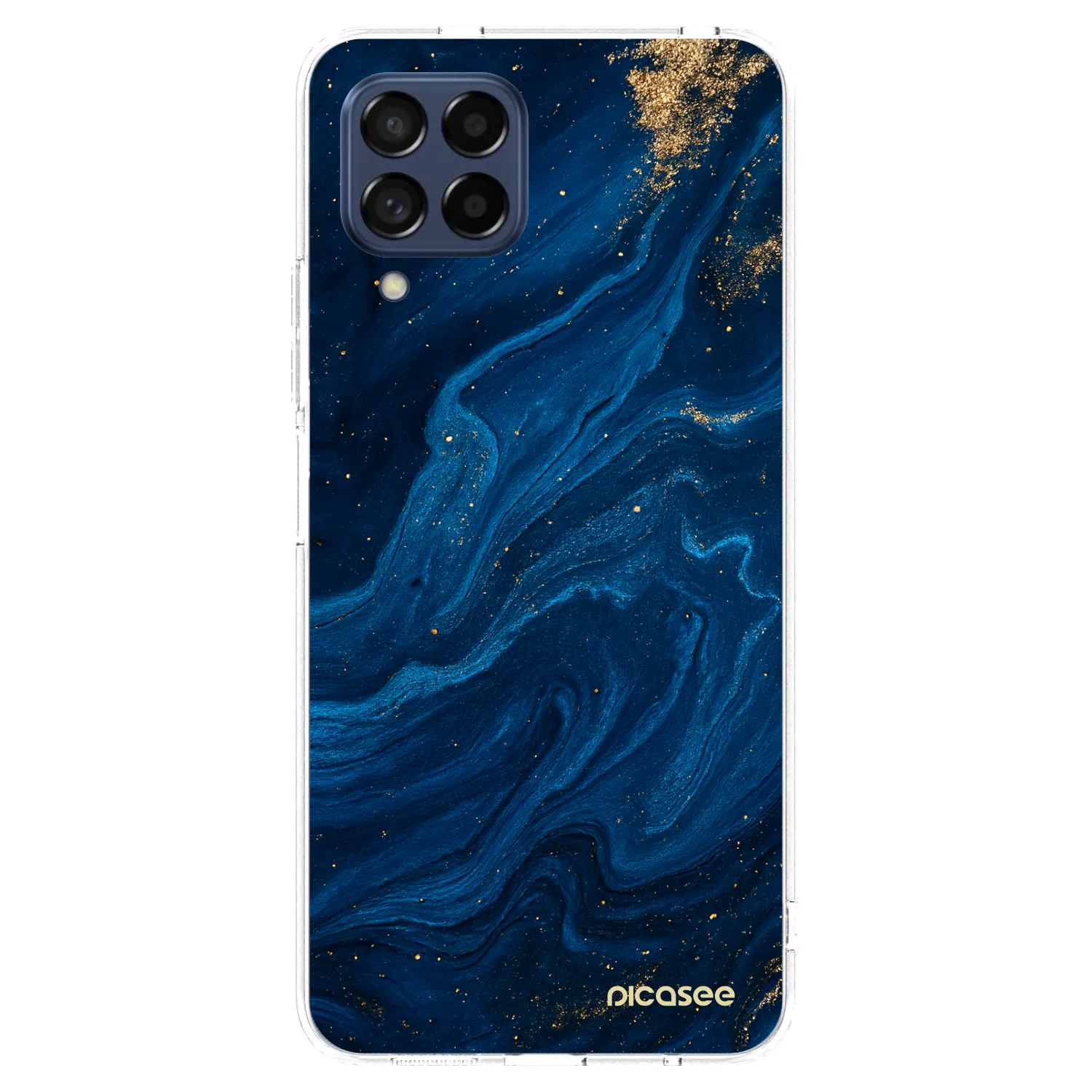 Picasee silikonowe przeźroczyste etui na Samsung Galaxy M53 5G - Blue