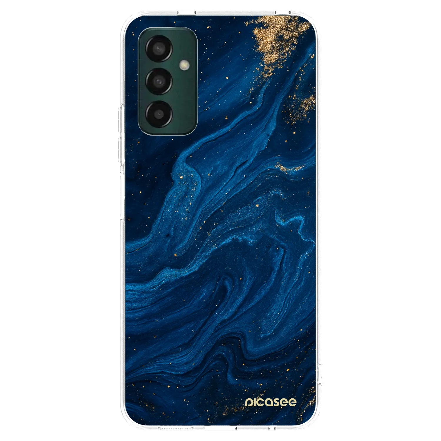 Picasee silikonowe przeźroczyste etui na Samsung Galaxy M13 M135F - Blue