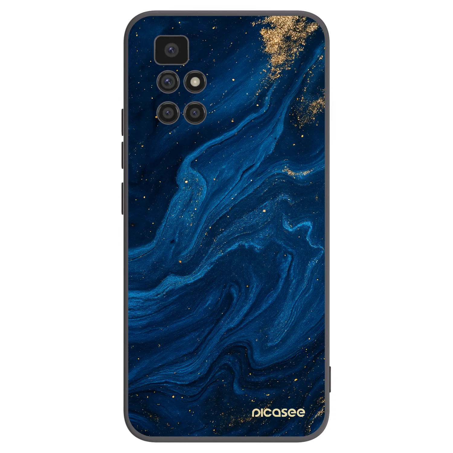 Picasee silikonowe czarne etui na Xiaomi Redmi 10 (2022) - Blue