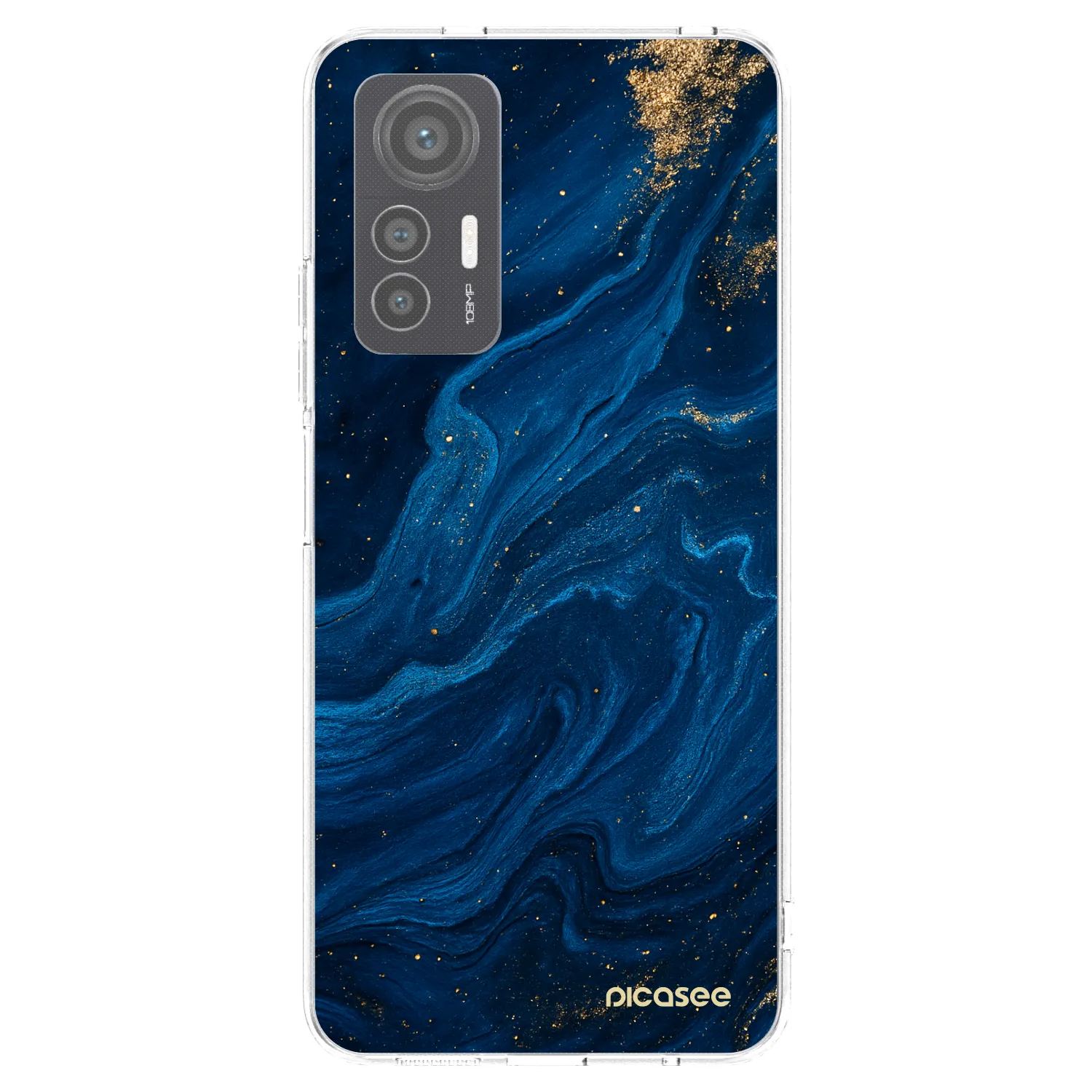 Picasee silikonowe przeźroczyste etui na Xiaomi 12 Lite - Blue