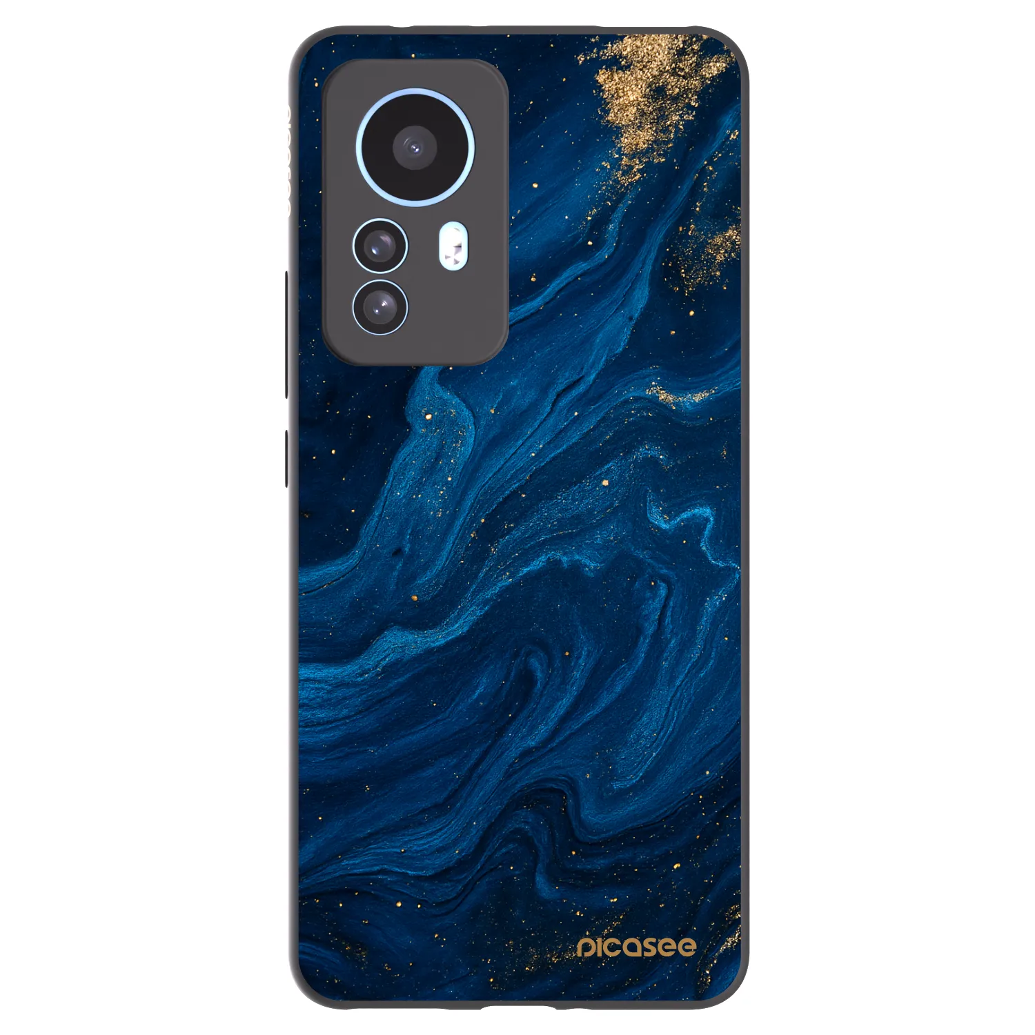 Picasee silikonowe czarne etui na Xiaomi 12T Pro - Blue