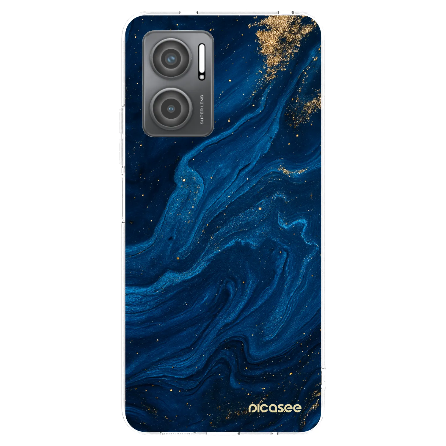 Picasee silikonowe przeźroczyste etui na Xiaomi Redmi 10 5G - Blue