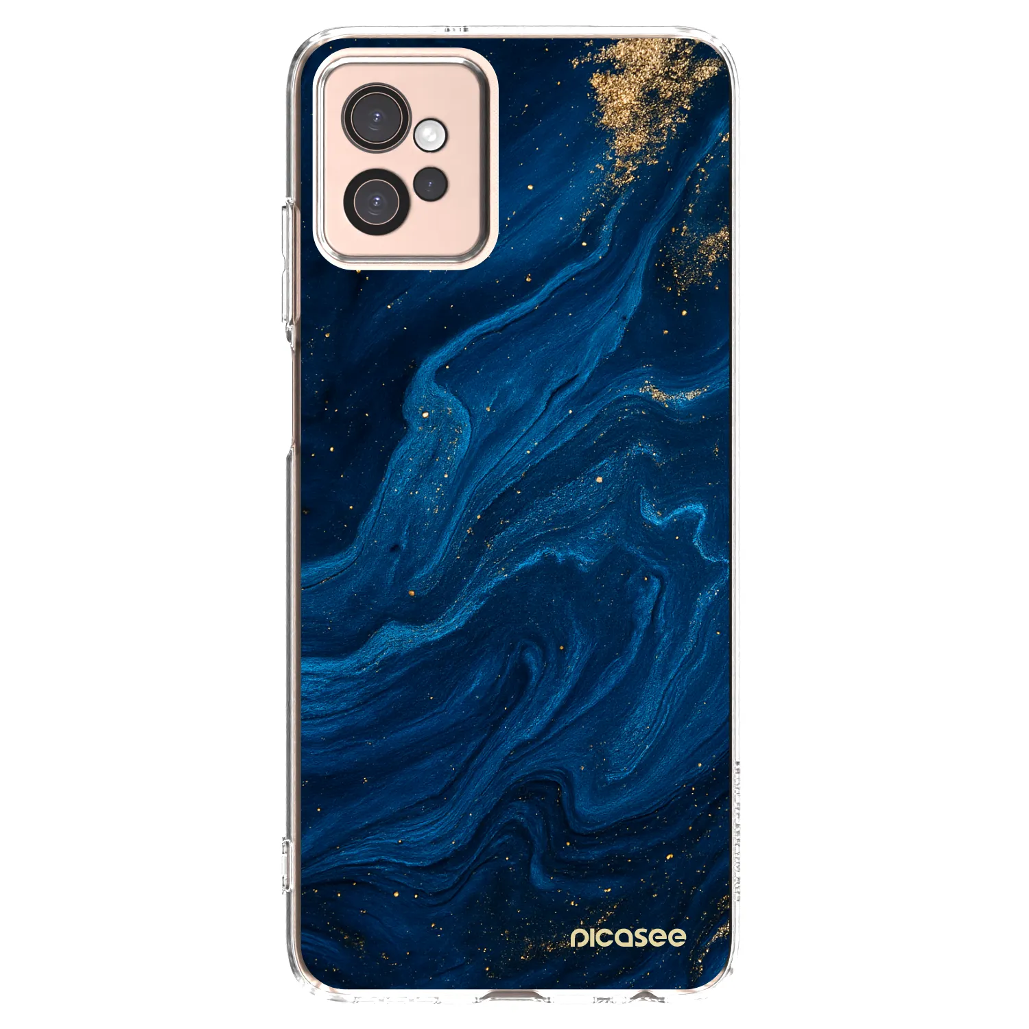 Picasee silikonowe przeźroczyste etui na Motorola Moto G32 - Blue
