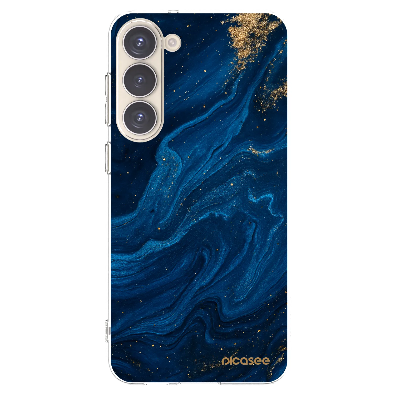 Picasee silikonowe przeźroczyste etui na Samsung Galaxy S23+ 5G - Blue