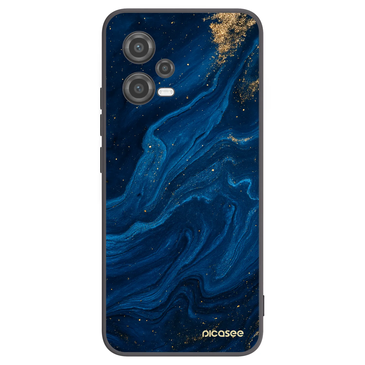 Picasee silikonowe czarne etui na Xiaomi Poco X5 - Blue