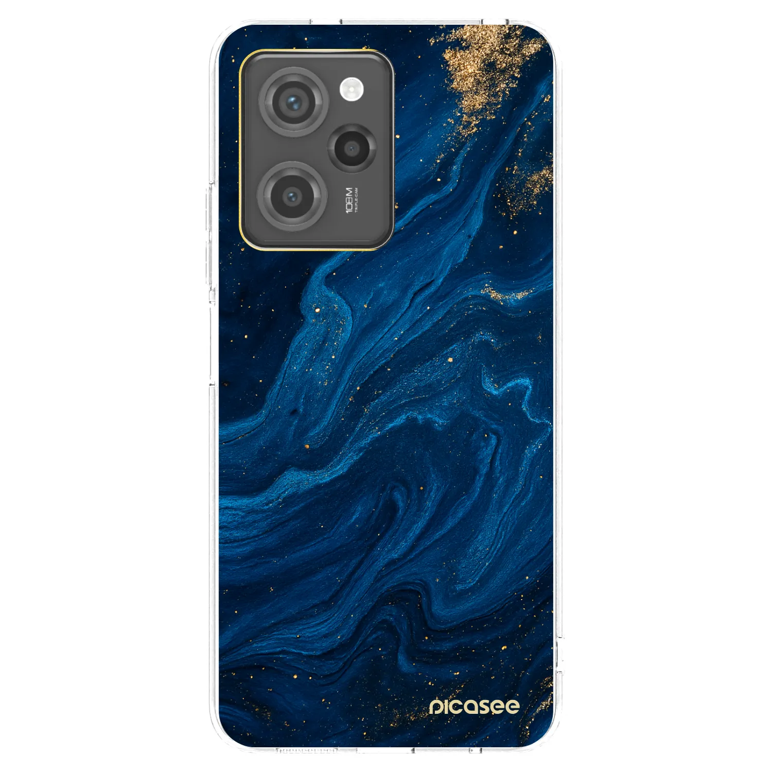 Picasee silikonowe przeźroczyste etui na Xiaomi Poco X5 Pro - Blue